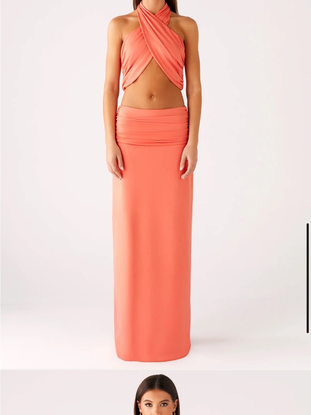 NWT Peppermayo Elisabetta Maxi Skirt Coral, US 2/XS